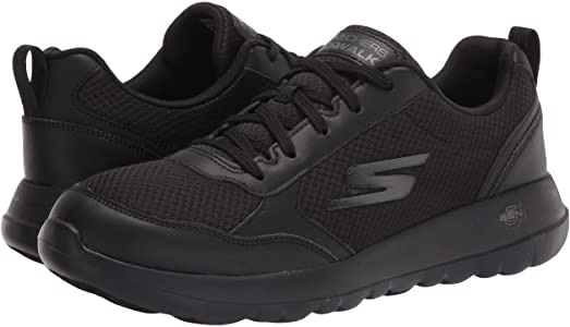 斯凯奇男鞋Amazon.com | Skechers mens Gowalk Max Otis - Athletic Air Mesh Lace Up Walking Shoe, Black, 10 US | Walking