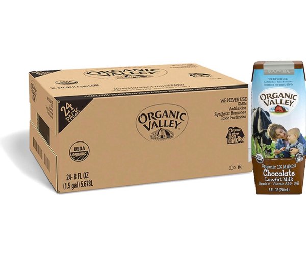 Organic Valley 有机1%低脂原味牛奶 8oz 24瓶