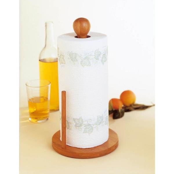 Lipper Bamboo Standing Paper Towel Holder