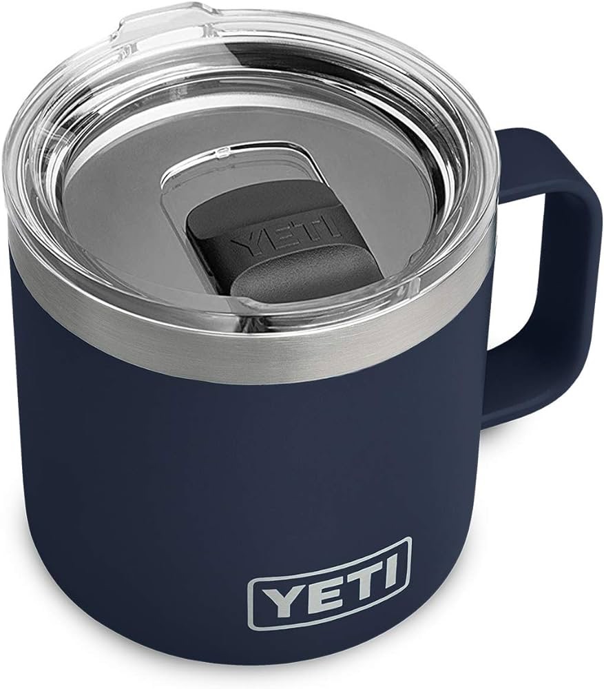 YETI Rambler 14 oz Mug, Vacuum Insulated, Stainless Steel with MagSlider Lid, Navy : Amazon.ca: Home