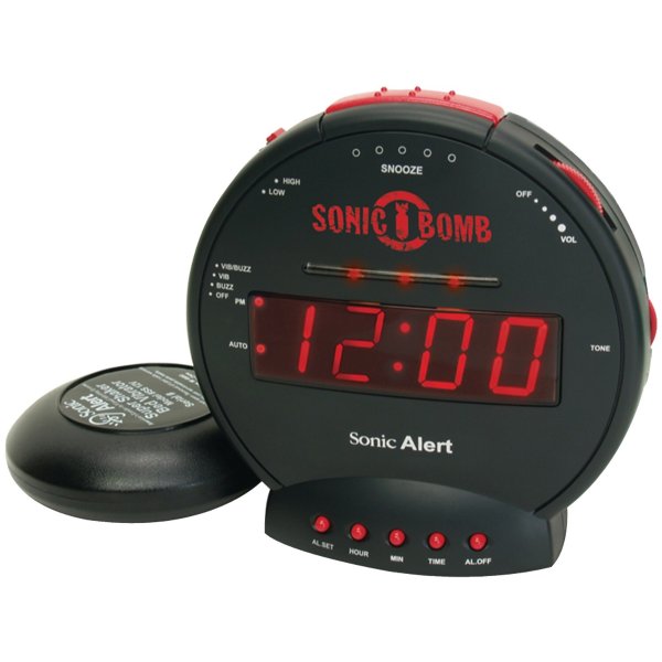 Sonic Alert Boom 超级闹钟 配有强烈振动器