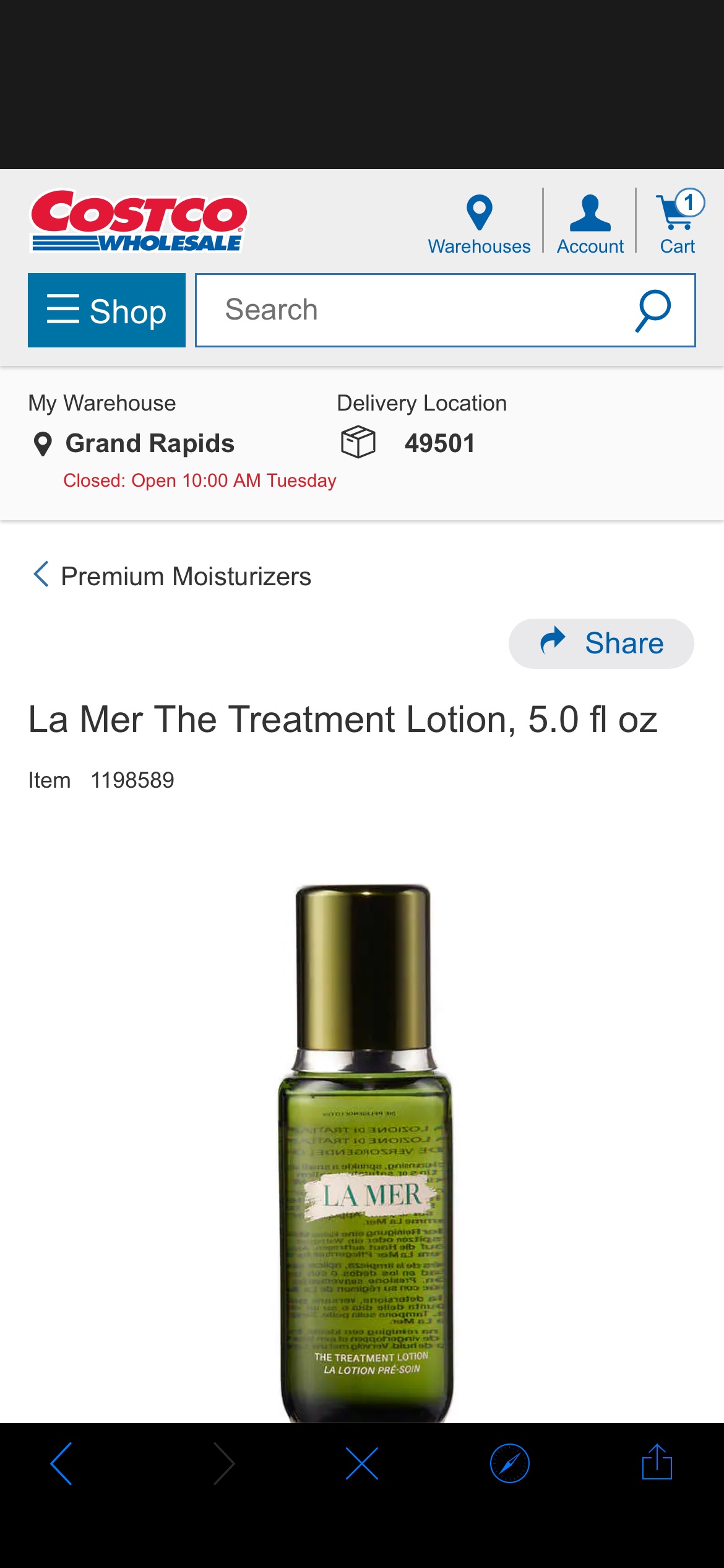 La Mer The Treatment Lotion, 5.0 fl oz | Costco