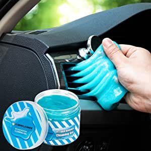KAR4KLEANER Cleaning Gel for Car, Car Accessories Cleaning Kit Car Cleaner Interior Detailing Kit Dust Detail Removal Keyboard Cleaner for Automative Care, Air Vent, PC, Laptops, Pets Hair(Blue)