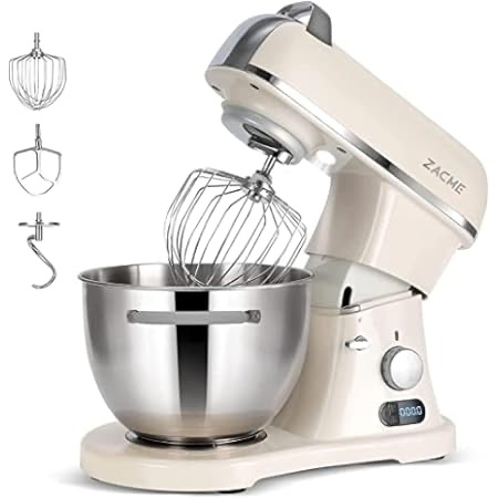 Amazon.com: GE Profile Smart Stand Mixer w/ Built-In Smart Scale & Auto Sense Technology, 7qt Stainless Steel Bowl, 11 Speed l Dough Hook, Beater, 11-wire whip l works w/ Amazon Alexa & Google Home l 