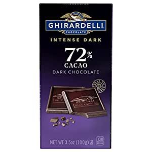 Intense Dark Chocolate Bar, 72% Cacao, 3.5 Oz Bar (Pack of 12)
