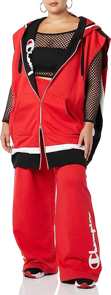 Amazon.com: Champion Women's Making the Cut Season 3 Episode 2 Champion Collab Winning Look Rafael's Reverse Weave Oversized Vest Hooded Sweatshirt, Red, X-Small-Medium US : Sports & Outdoors