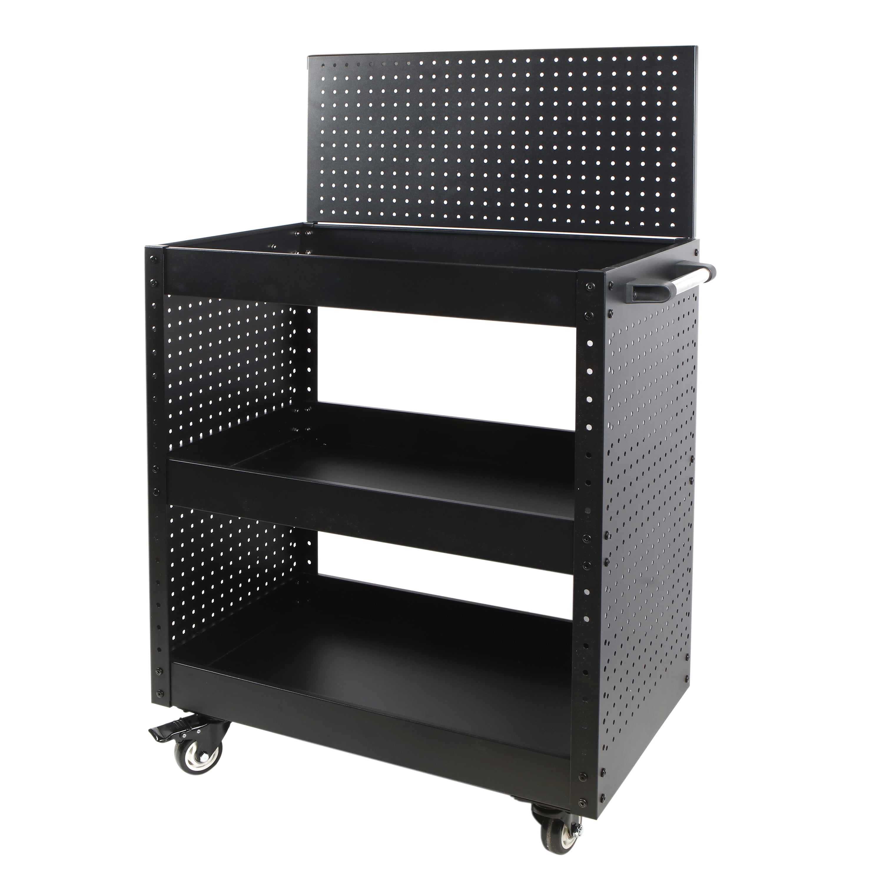 WORKPRO Rolling Service Utility Cart with Steel Pegboard Storage, Tool Cart - Walmart.com