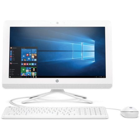 HP 白色All-in-One桌上电脑 翻新版