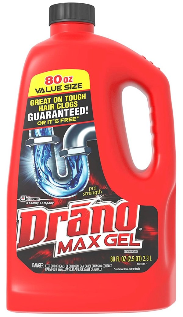 Max Gel Drain Clog Remover and Cleaner for Shower or Sink Drains