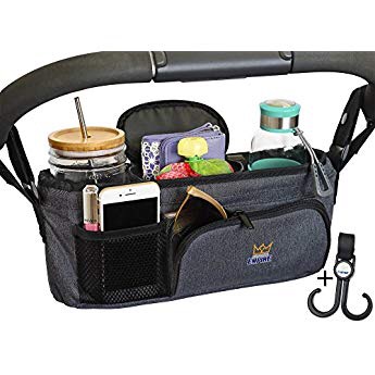 Universal Stroller Organizer Bag By KidLuf 婴儿推车水杯、杂物收纳袋（可挂于推车手把上）
