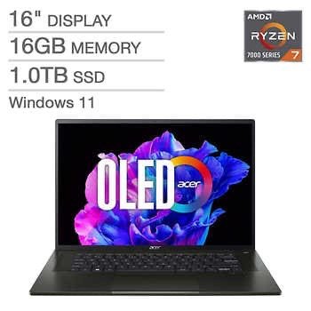 Swift Edge 16" 4K OLED Laptop (R7 7735U, 16GB, 1TB)