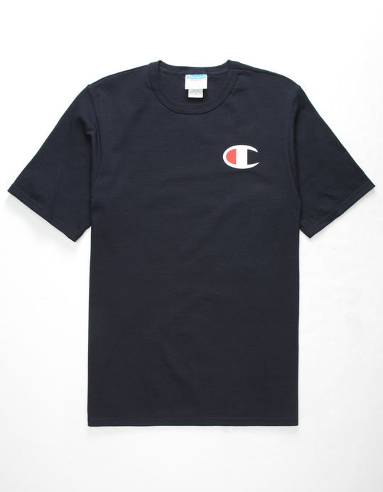 Screen Logo Navy Mens T-Shirt
