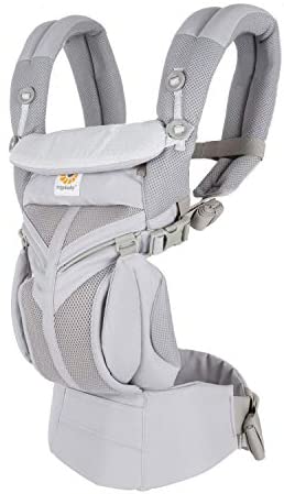 Ergobaby Omni 360 All-Position Baby Carrier for Newborn to Toddler with Lumbar Support and Cool Air Mesh (7-45 Pounds), Grey Diamond: Baby背带