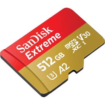 SanDisk 512GB Extreme MicroSDXC UHS-I Memory Card