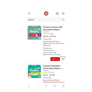 $20 Diapers : Target