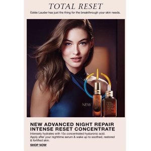 购满$75送两个小样和化妆包+店内面部按摩 Macy 现有Estée Lauder 活动