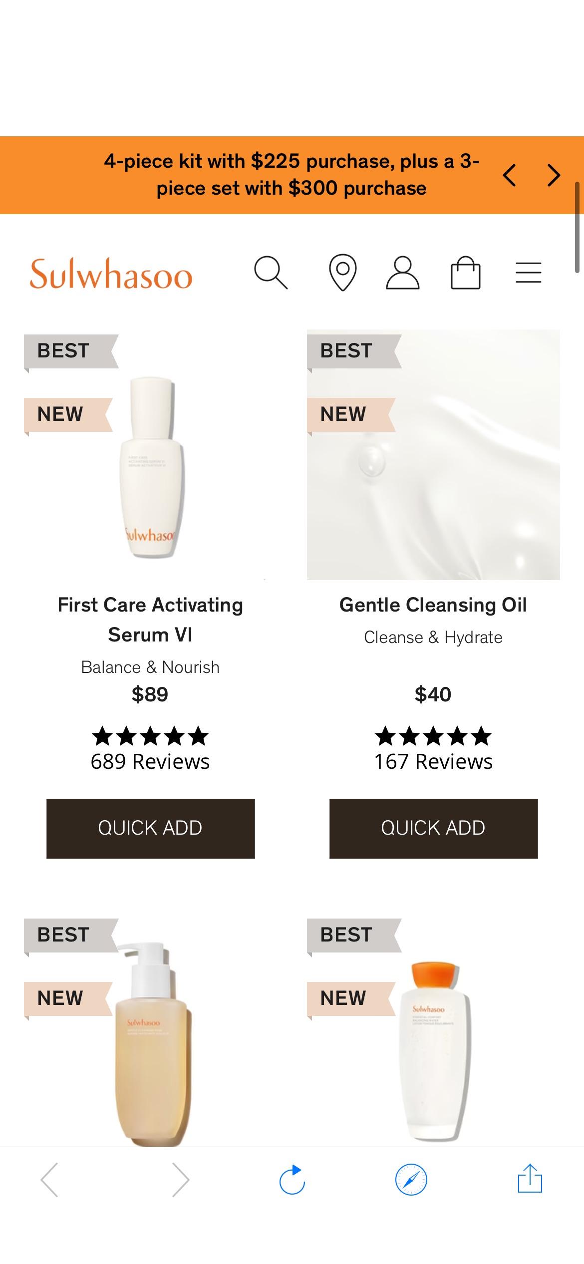 Best K-Beauty Products – Sulwhasoo Sulwhasoo：你离容光焕发的皮肤只有一步之遥。回来购买我们的畅销产品