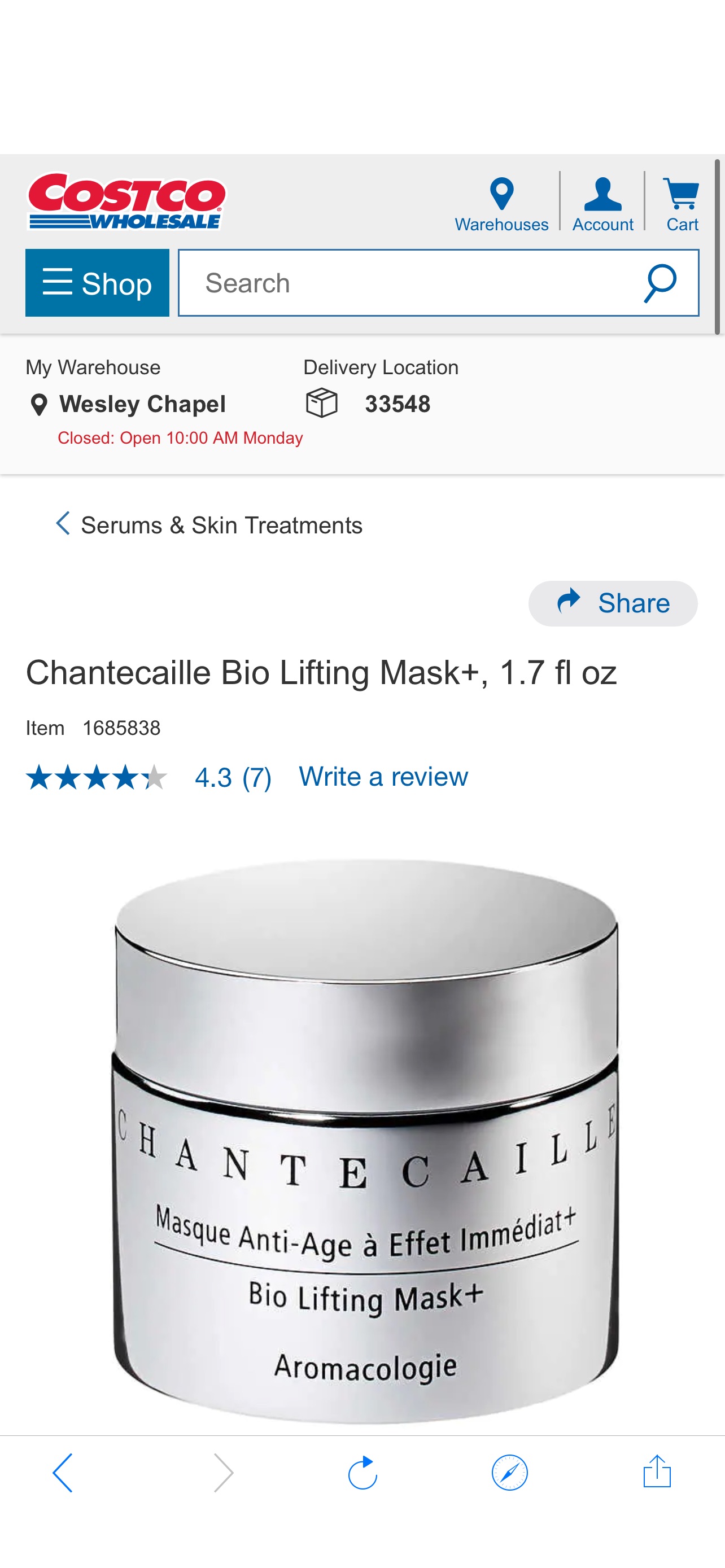 Chantecaille Bio Lifting Mask+, 1.7 fl oz | Costco