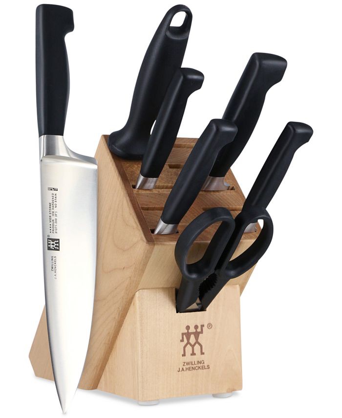 Zwilling Four Star 8pc Knife Block Set & Reviews - Cutlery & Knives - Kitchen - Macy's