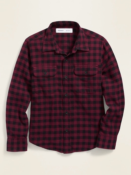 Built-In Flex Flannel Pocket Shirt for Boys | Old Navy儿童衬衫