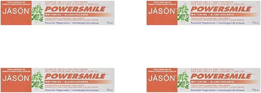 Jason Powersmile Whitening Toothpaste, 170 Grams (Pack of 4) (Packaging May Vary) : Amazon.ca: Health & Personal Care