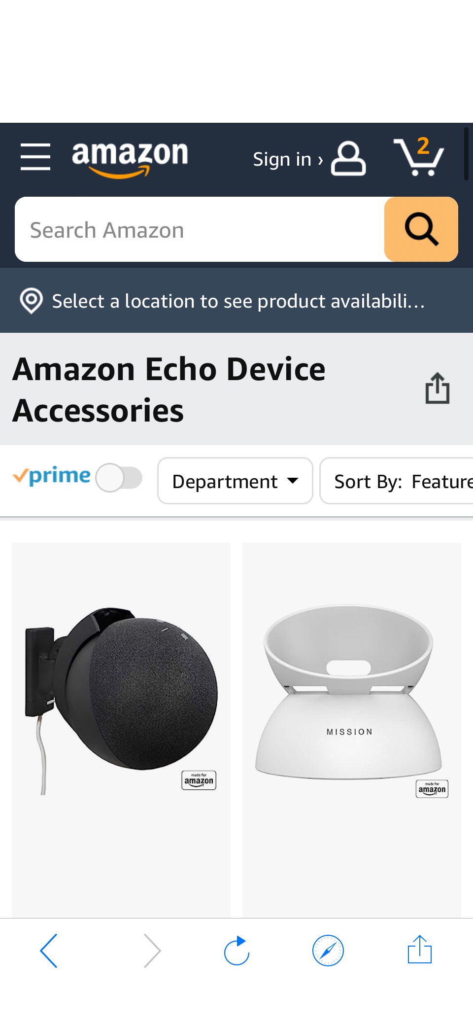 Amazon Echo Device Accessories促销4.99起