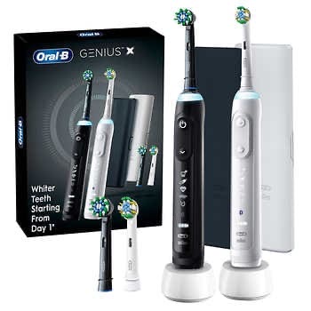 Oral-B Genius X Rechargeable Electric Toothbrush, 2-pack