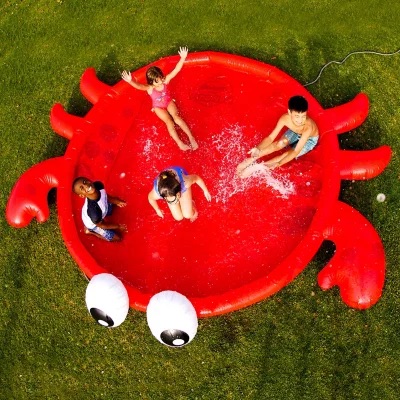 BigMouth Inflatable 360-degree Sprinkler Crab Splash Pad - Sam's Club 360度洒水蟹型充气垫