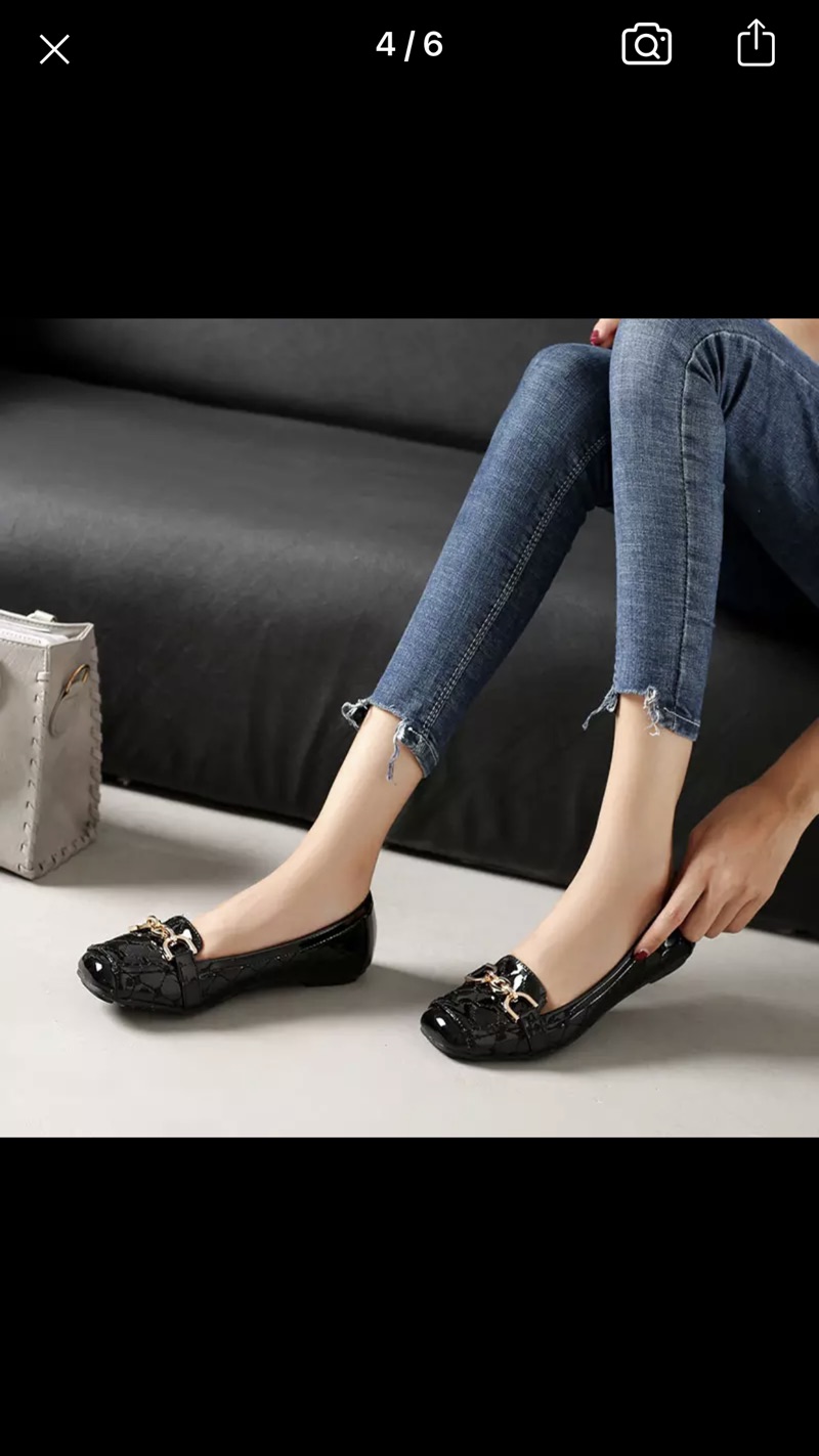 Women Flat Shoes 2021 Casual Fashion Slip-on Ballerina Woman Flats Patent Leather Loafers Ladies Spring Autumn lady Footwear New _ - AliExpress Mobile （单鞋韩版）