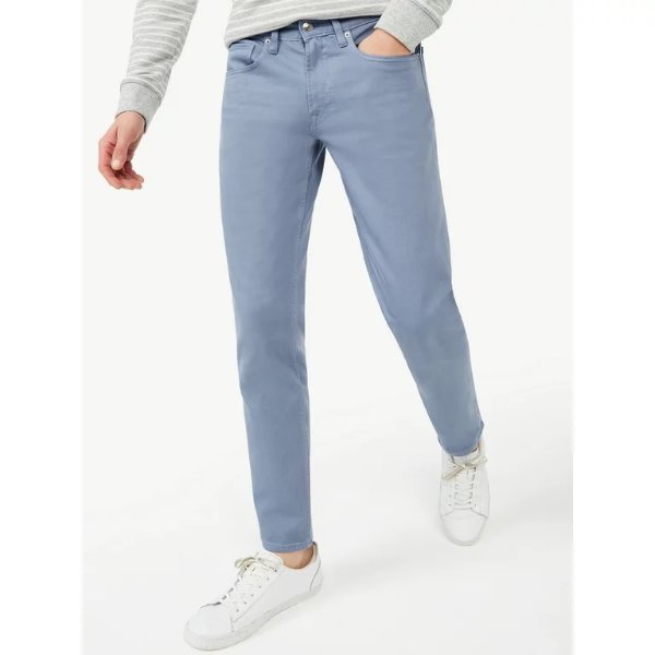 Free Assembly Men's Garment Dyed Slim Jeans