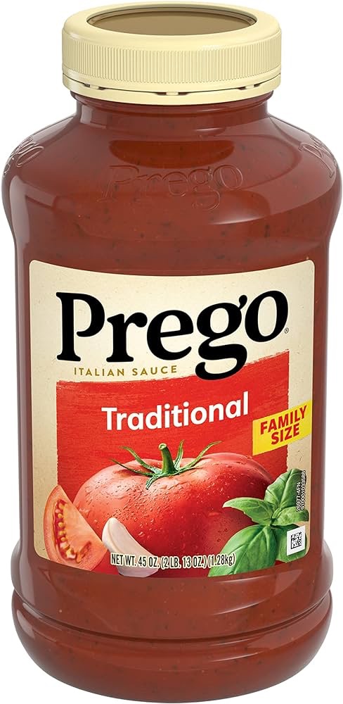 Amazon.com : Prego Traditional Pasta Sauce, 45 Oz Jar : Grocery & Gourmet Food面酱