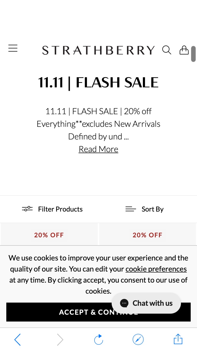 11.11 | FLASH SALE | 20% Off Everything* *excludes New Arrivals | STRATHBERRY