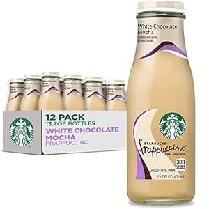 Starbucks Frappuccino Coffee Drink, White Chocolate Mocha 13.7 fl oz Bottles (12 Pack)