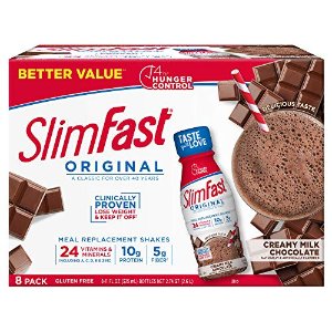 SlimFast 牛奶巧克力原味代餐奶昔 11 oz 8瓶