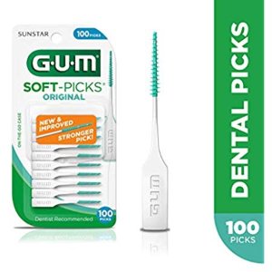 Amazon GUM Soft-Picks 牙尖刷 150根 附收纳盒