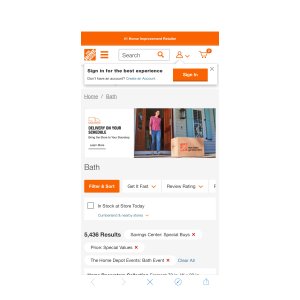 $0 Bath Event - Special Buys - Special Values - Bath - The Home Depot 低至五折