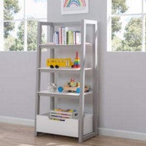 Delta Children Ladder Shelf, White & Grey