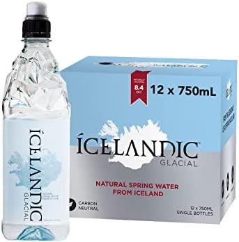 Icelandic Glacial Natural Spring Alkaline Water, 25.3 Fl Oz (Pack of 12)