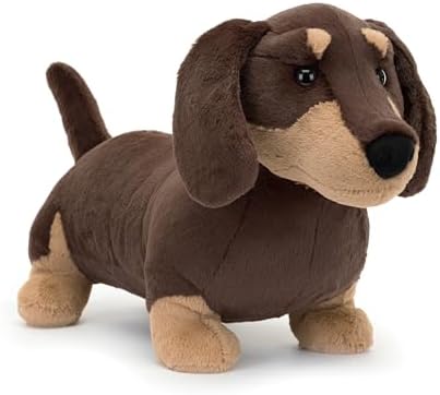 上新: Jellycat Otto Sausage Dachshund Wiener Dog Stuffed Animal Plush, Big 
