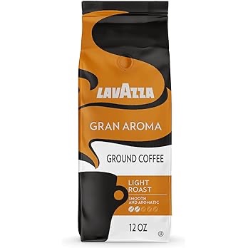 Amazon.com : Lavazza Gran Aroma Ground Coffee Blend, Light Roast, 12-Ounce Bags (Pack of 6), Value Pack, Rich Flavor with Notes of Dried Fruit - Packaging May Vary : Grocery & Gourmet Food