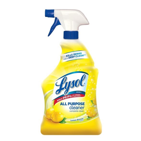 Lysol Lemon Breeze Scented All Purpose Cleaner & Disinfectant Spray - 32oz Lysol
多效清毒清洁剂