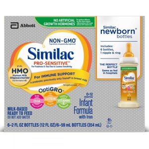 $28.89 Similac Pro-Sensitive Infant Formula RTF / 2 fl oz bottle / Case of 48 液体奶