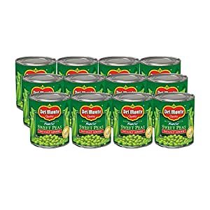 Canned Fresh Cut Sweet Peas No Salt Added, 8.5-Ounce (Pack of 12)