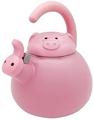 Amazon.com: Supreme Housewares Whistling Kettle, Pink Pig: Kitchen & Dining开水壶