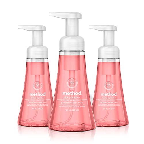 Method Foaming Hand Soap, Biodegradable Formula with Foaming Soap Dispenser Made of 100% Recycled Plastic, Lemon Mint Scent, 300 ml Soap Pump Bottles, 3 Pack : Amazon.ca: Beauty & Personal Care