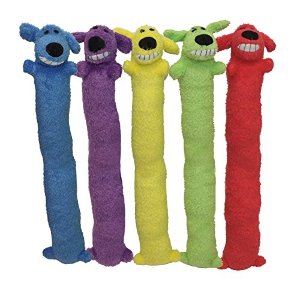 Multipet's Original Loofa Jumbo Dog Toy in Assorted Colors, 24-Inch