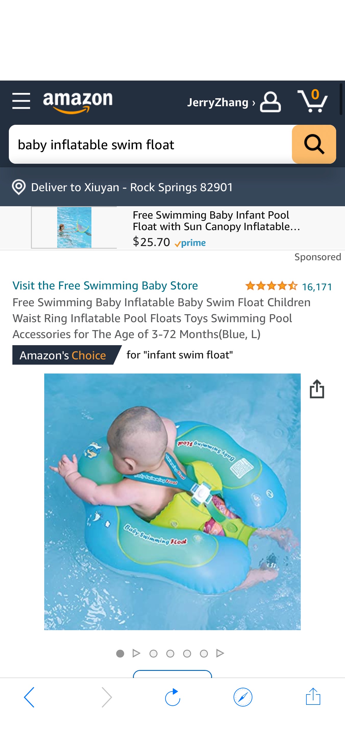 Amazon.com: Free Swimming Baby Inflatable Baby Swim Float Children Waist Ring Inflatable Pool Floats Toys Swimming Pool Accessories for The Age of 3-72 Months(Blue, L) : Toys & Games婴儿游泳圈