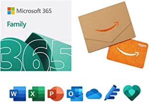 365 Family 12-month + $50 Amazon Gift Card