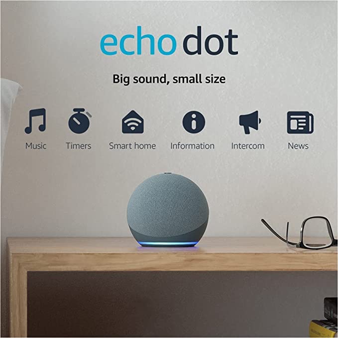 Amazon.com：Echo Dot（第 4 代）| 带 Alexa 的智能扬声器 | 暮光之城：亚马逊设备和配件
