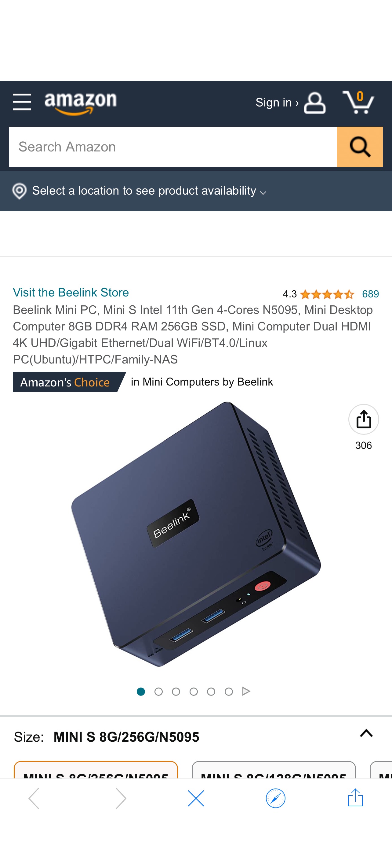 Amazon.com: Beelink Mini PC, Mini S Intel 11th Gen 4-Cores N5095, Mini Desktop Computer 8GB DDR4 RAM 256GB SSD, Mini Computer Dual HDMI 4K UHD/Gigabit Ethernet/Dual WiFi/BT4.0/Linux PC(Ubuntu)/HTPC/Family-NAS : Video Games